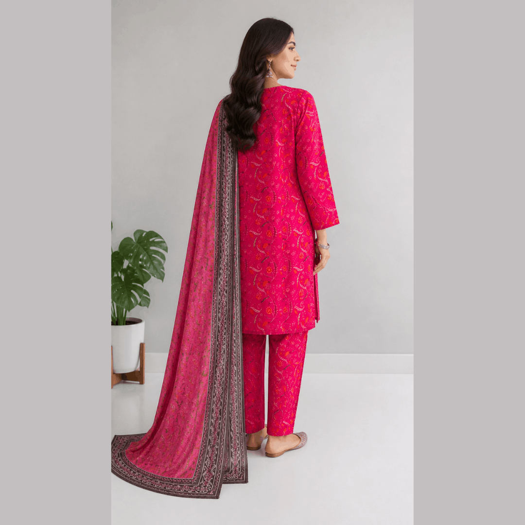 Breeza Digital Printed 3PC Ready to Wear Design No- 7514