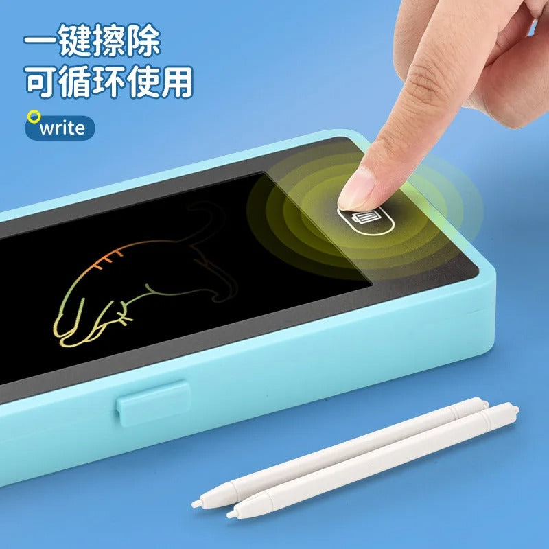 Pencil Box with Multi color Kids Writing Tablet (Random Colours)