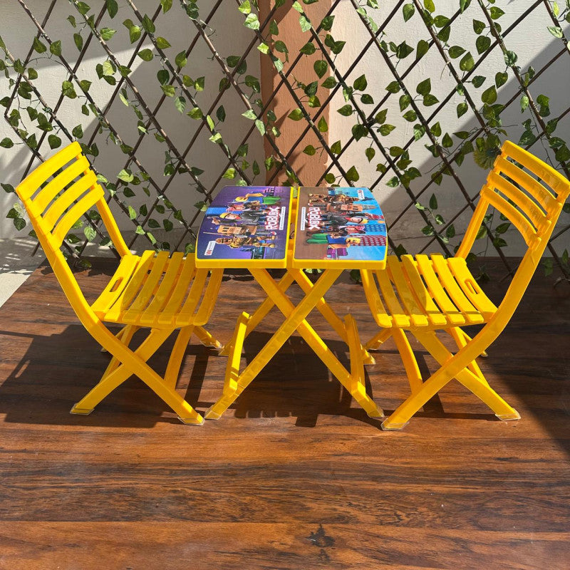 Fun fold gift set Study Table - 2 PCs Chair - Foldable Table