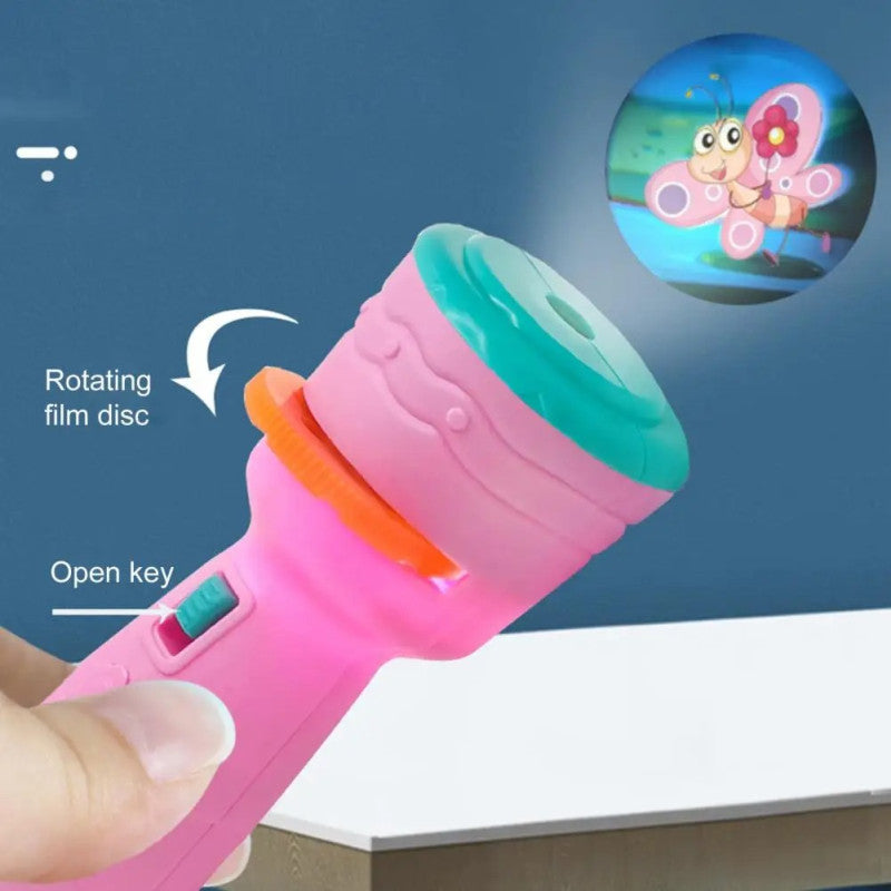 Mini Projector for Kids Flashlight Torch | Kids Projection Light Toy