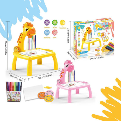 Kids LED Projector Drawing Table with Projection Board