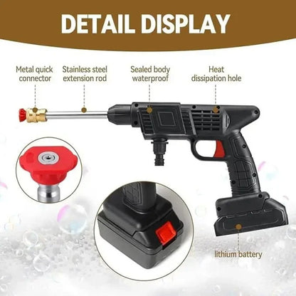 Cordless Pressure Car Washer 48V Lithium Battery Portable High Pressure Car Washer