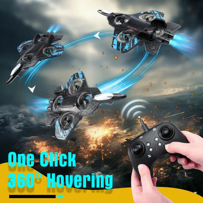 Fighter Plane Remote Control Aircraft High Speed LED Lights Rechargeable Battery