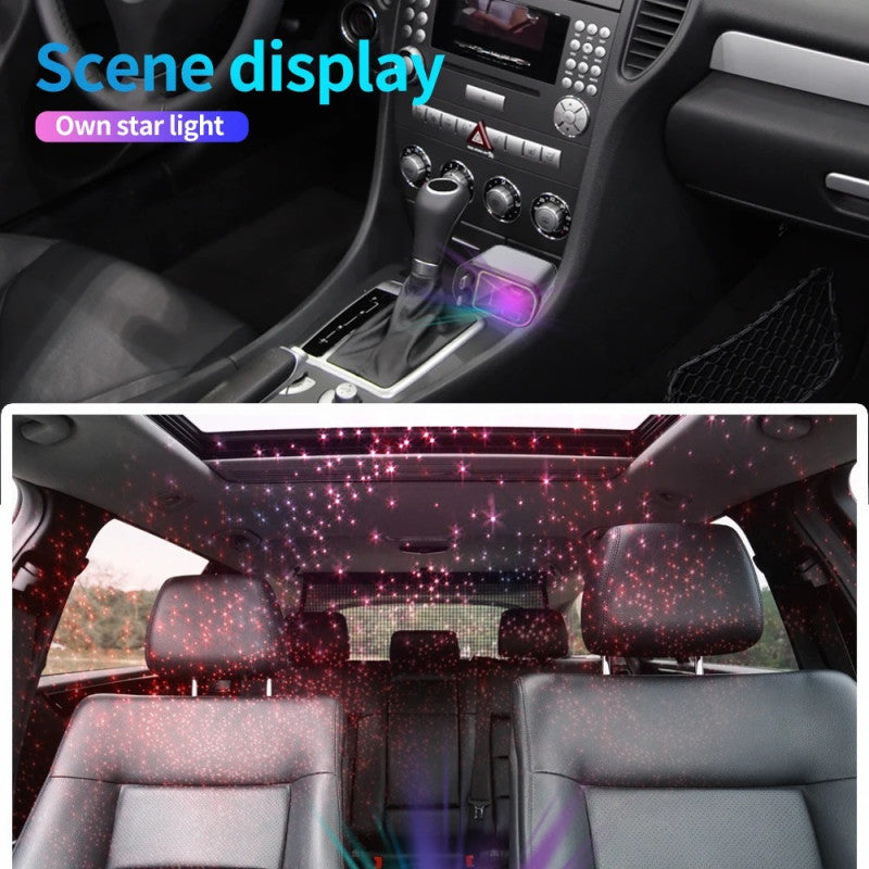 Retractable Car Charger with Starlight, 4 in 1 Fast Charging