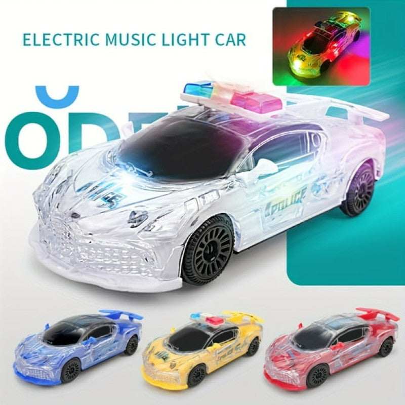 Police Car Electric Universal Car Light Music Car Model Toy