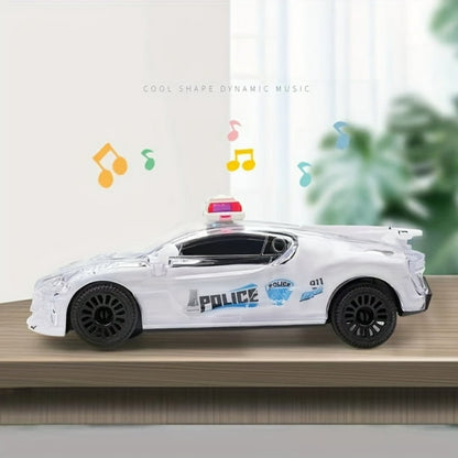 Police Car Electric Universal Car Light Music Car Model Toy