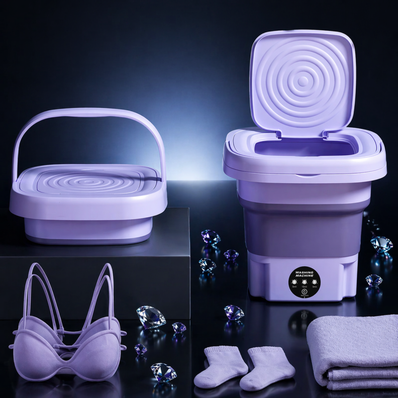 Portable Folding Electric Washing Machine Amazing Result