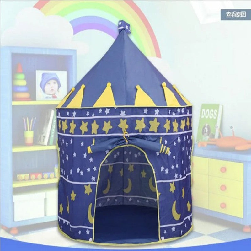 Kids Tent Toy Princess Playhouse - Toddler Play House Pink And Blue Castle for Kid Children