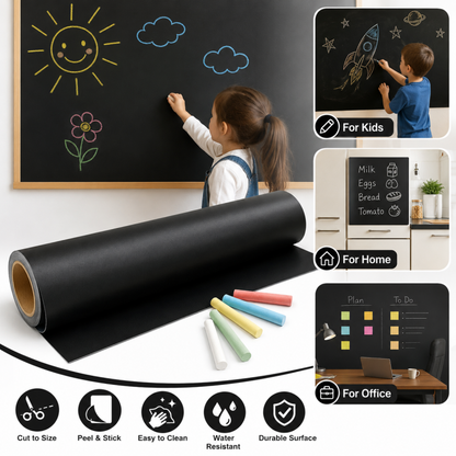 Kids Drawing Dry Erase Greenboard Sticker (45X200CM)