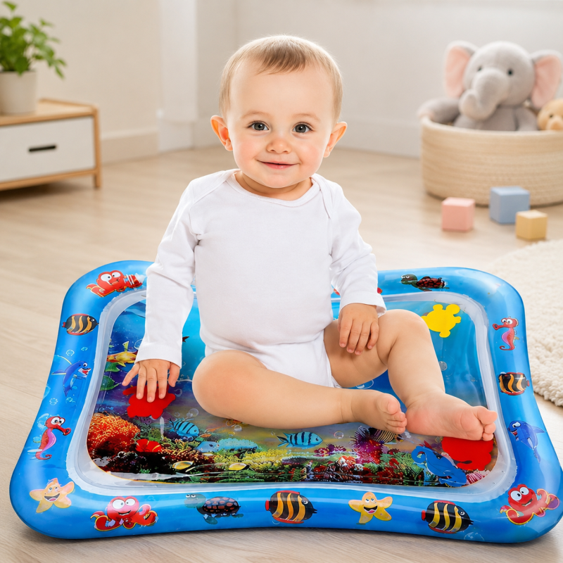 Baby Kids water play mat Inflatable Infant Tummy