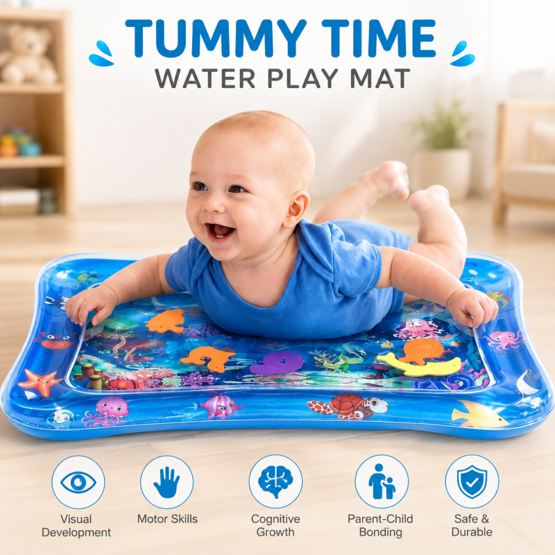 Baby Kids water play mat Inflatable Infant Tummy