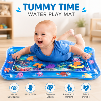 Baby Kids water play mat Inflatable Infant Tummy