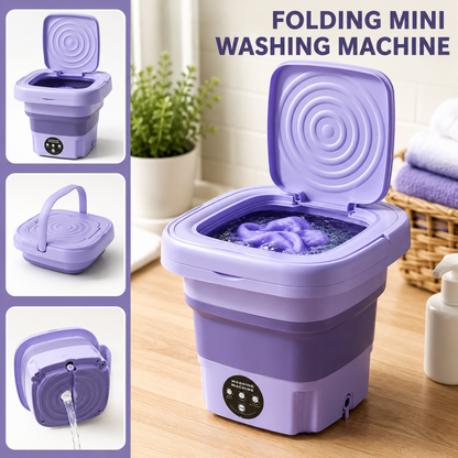 Portable Folding Electric Washing Machine Amazing Result