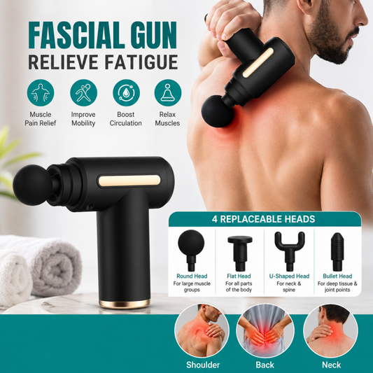 Massage Gun – Portable Deep Tissue Percussion Massager with 6 Speeds