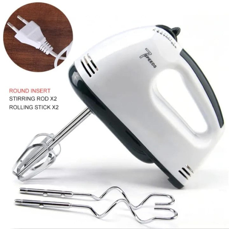 7-Speed Hand Mixer – Electric Kitchen Beater