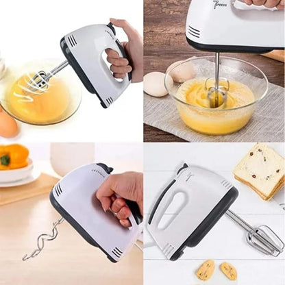 7-Speed Hand Mixer – Electric Kitchen Beater
