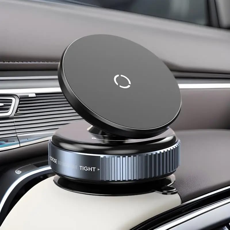 K009 Vacuum Magnetic Car Phone Holder Powerful, Stable & Universal Mount