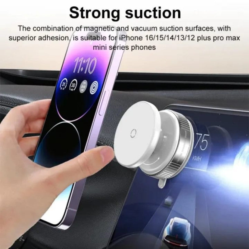 K009 Vacuum Magnetic Car Phone Holder Powerful, Stable & Universal Mount