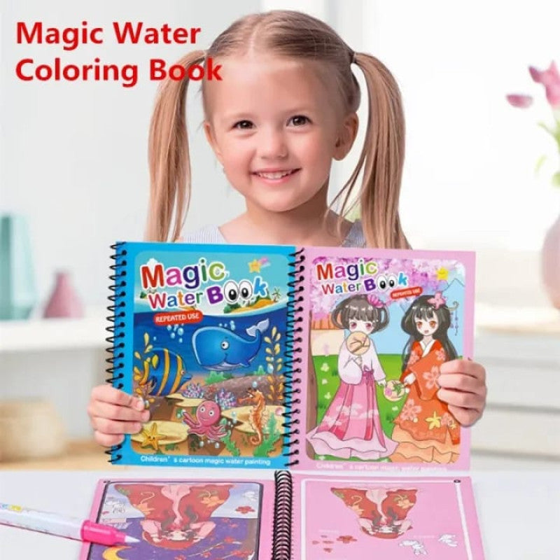 Magic Water Quick Dry Book Water Coloring Book