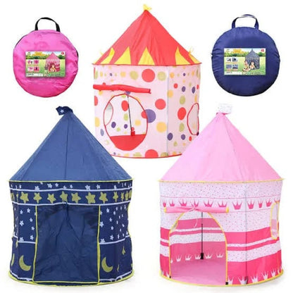 Kids Tent Toy Princess Playhouse - Toddler Play House Pink And Blue Castle for Kid Children