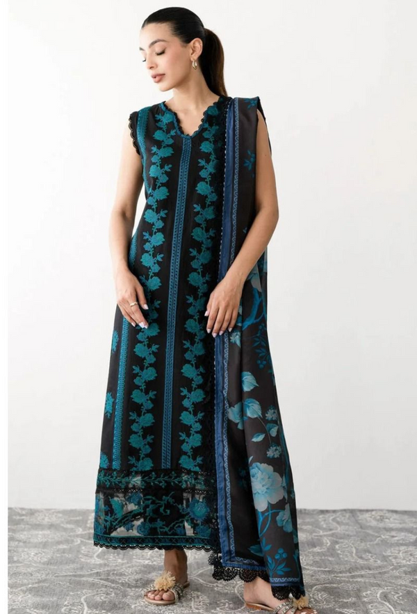 MARIA B HEAVY EMBROIDERED LAWN D-15