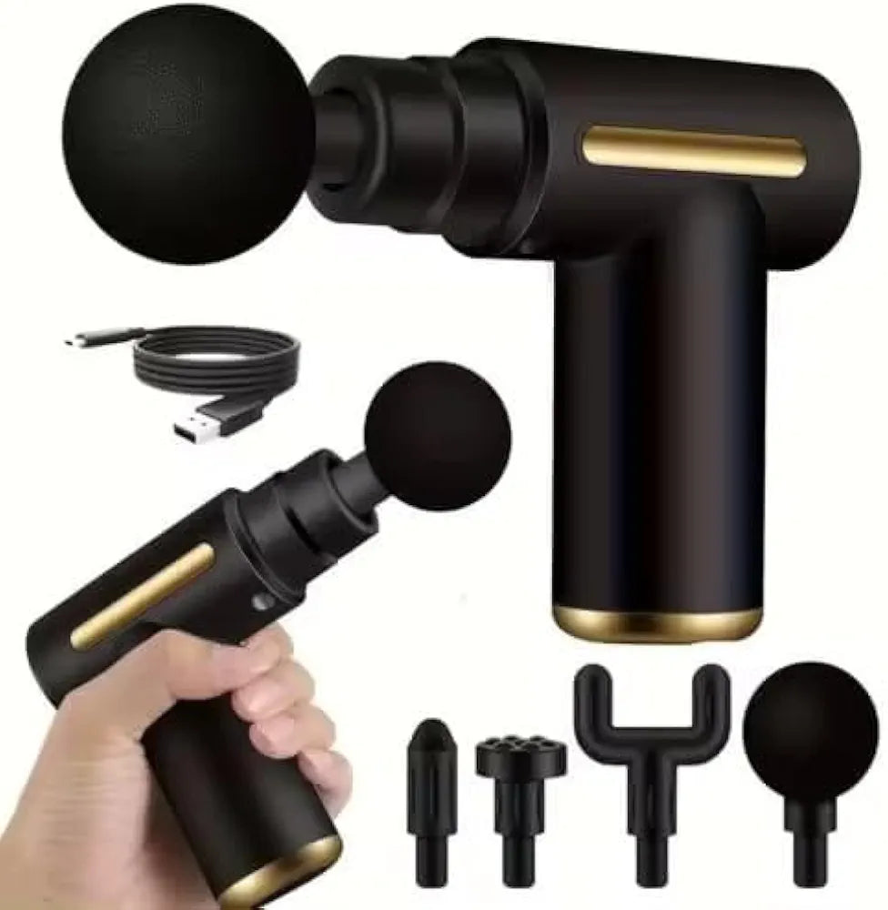 Massage Gun – Portable Deep Tissue Percussion Massager with 6 Speeds