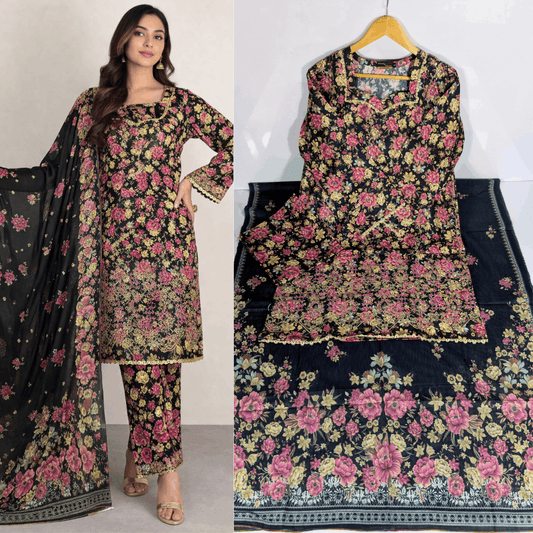 Breeza Embroidered 3PC Ready to wear Design No- 6006 - PK