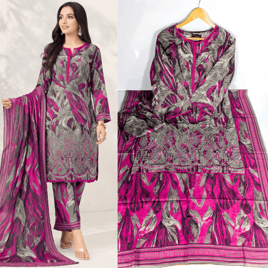 Breeza Embroidered 3PC Ready to wear Design No- 6003