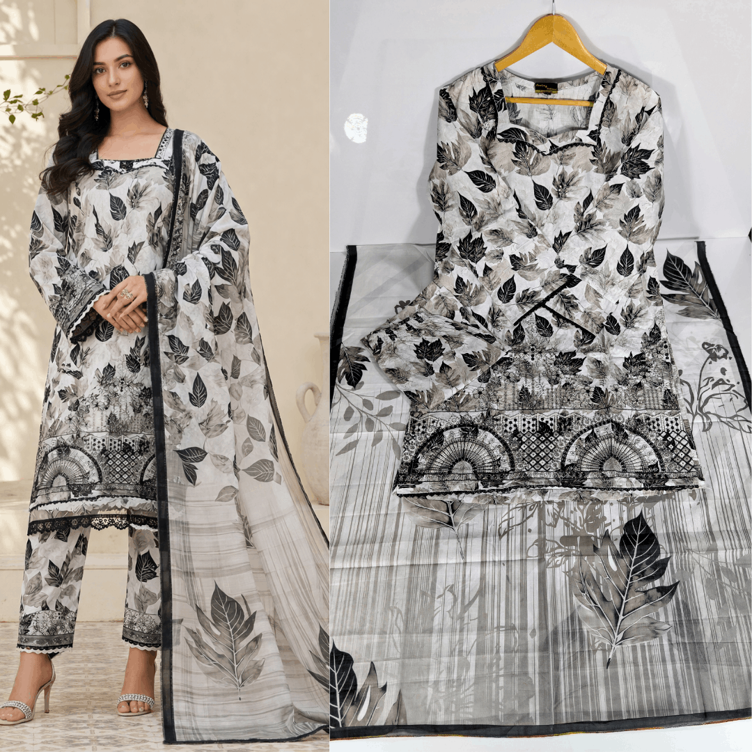 Breeza Embroidered 3PC Ready to wear Design No- 6010 - PK