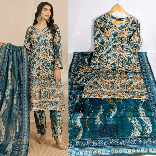 Breeza Embroidered 3PC Ready to wear Design No- 6005