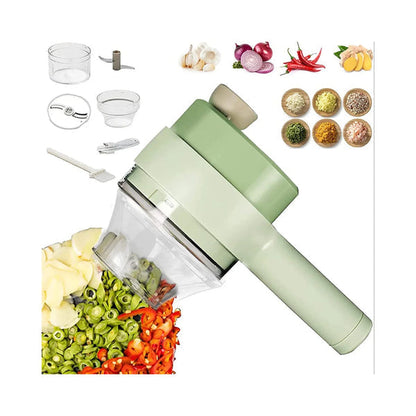 4-in-1 Portable Electric Vegetable Cutter Set