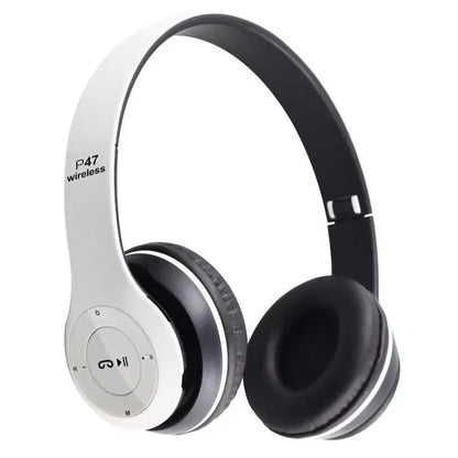 P47 Wireless Headphones Black Fast Charge Battery