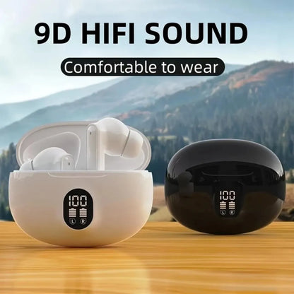 Stereo Earbuds with Touch Control & Bass Sound Black