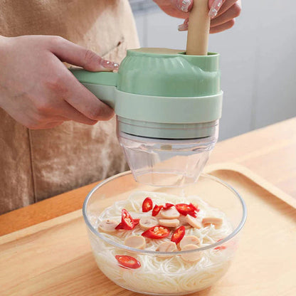 4-in-1 Portable Electric Vegetable Cutter Set