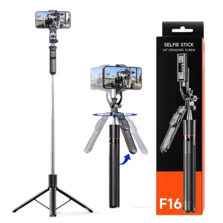 Selfie Stick Tripod with handle Grip 7 Feet Length , Bluetooth Remote , Light
