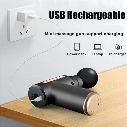 Massage Gun – Portable Deep Tissue Percussion Massager with 6 Speeds