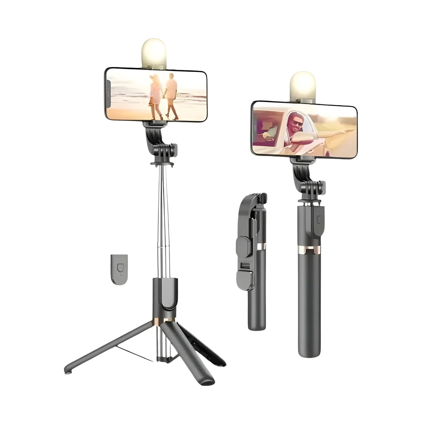 Selfie Stick Tripod Stand Bluetooth Shutter 7 Feet Length