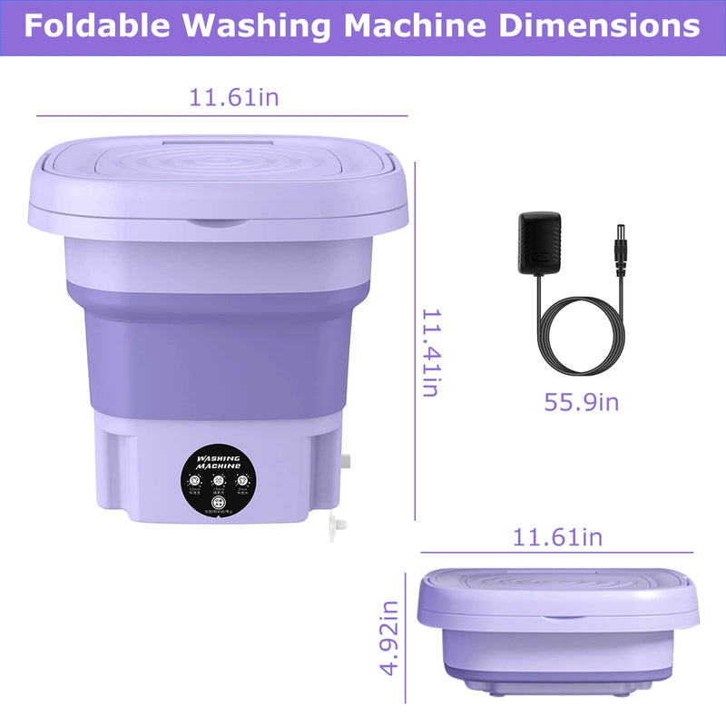 Portable Folding Electric Washing Machine Amazing Result