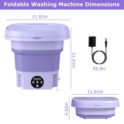 Portable Folding Electric Washing Machine Amazing Result
