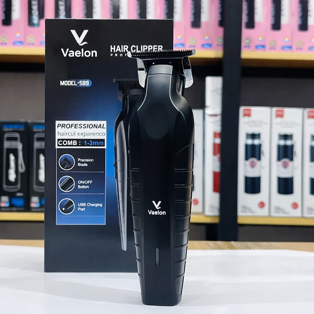 Vaelon Professional Hair Clipper With multiple guide combs